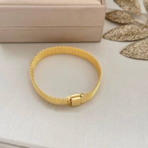 Pulseira malha milanesa