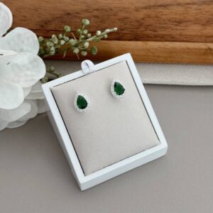 Brinco gota verde